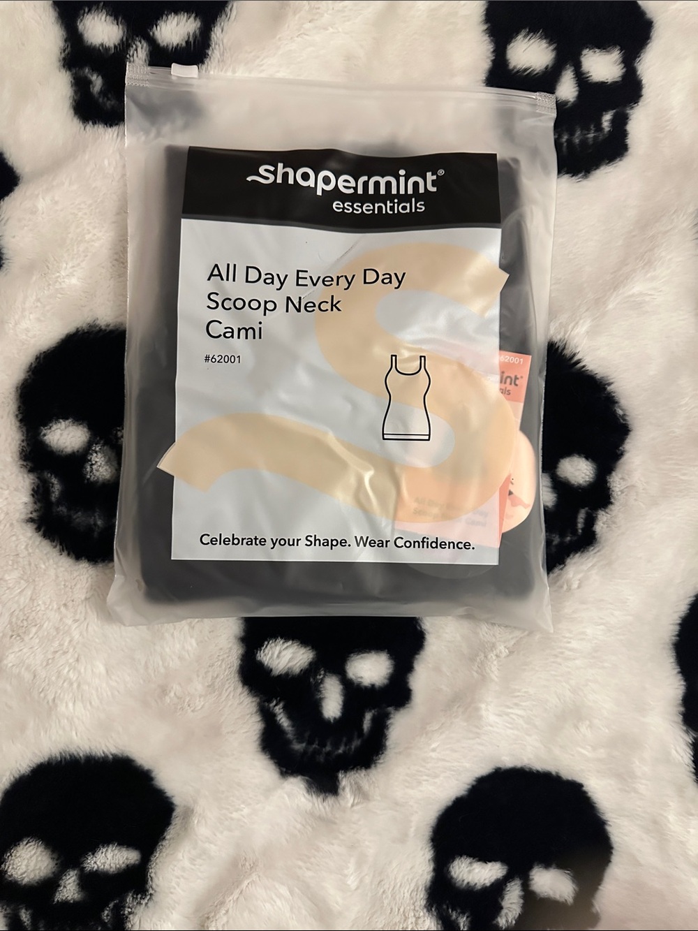 Shapermint Black Scoop Neck Cami 2XL